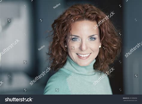 Closeup Mature Woman Smiling Camera Stock Photo 251585656 Shutterstock