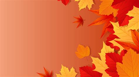 Red Fall Leaves Background