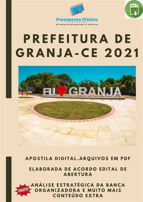 Provimento Efetivo Concursos Apostila Prefeitura Granja Prova