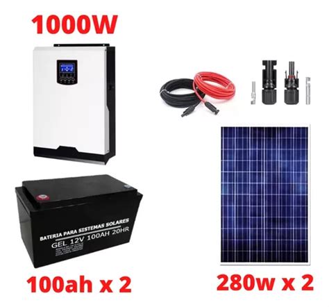 Kit Solar Fotovoltaico 1000w Pwm Cuotas sin interés