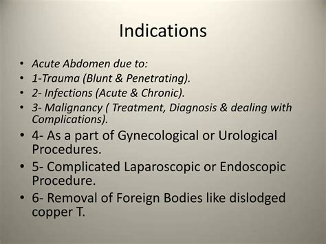 Exploratory Laparotomy Ppt