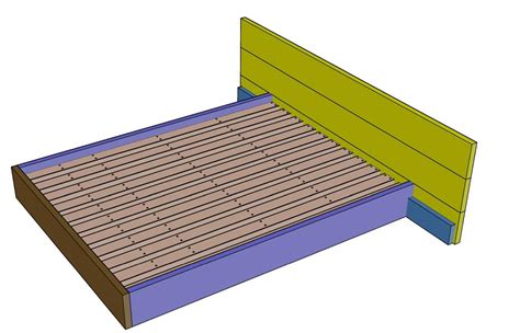 How To Build A Diy Floating Bed For A Queen Size Mattress Thediyplan