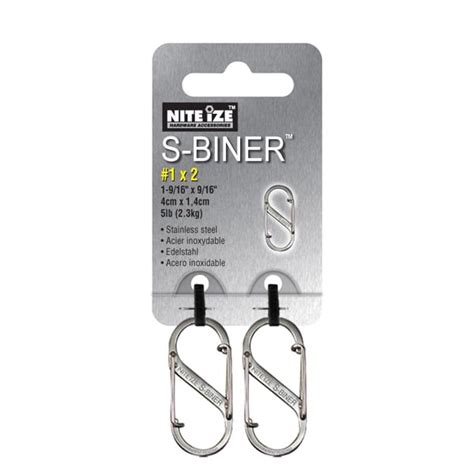 Nite Ize S-Biners Size 1 Stainless 2 Pack - Walmart.com