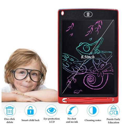 Lot De 2 Ardoises Tablette Graphique LCD Pour Enfants 8 5pouces