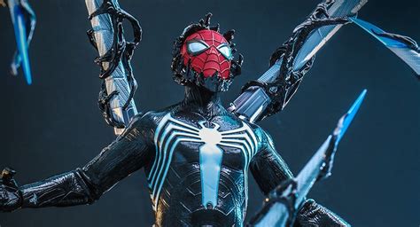 Hot Toys Unveils Black Suit Peter Parker Sixth Scale Figure From Marvel S Spider Man 2