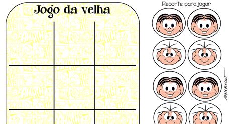 Jogo Da Velha Tic Tac Toe Turma Da M Nica Para O Dia Das Crian As