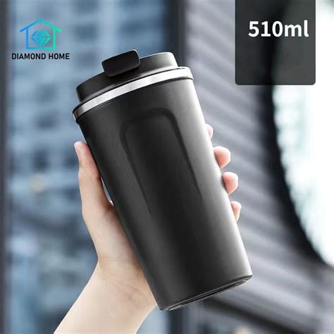 Jual Termos Kopi Travel Mug Anti Tumpah Dengan Tutup Cangkir Termos