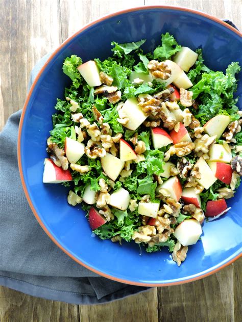 Kale Apple And Walnut Salad Fresh Fit Kitchen