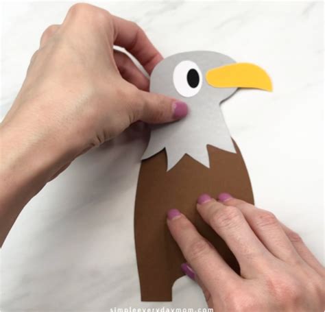 Handprint Bald Eagle Craft For Kids Free Template