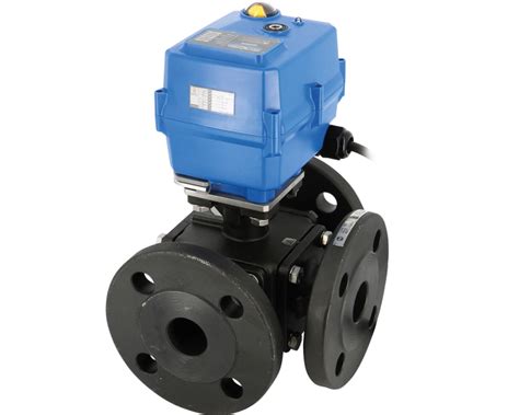 Way Carbon Steel Ball Valve L T Tcr Electric Actuator Syveco