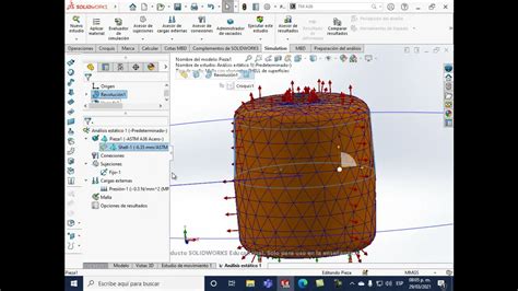 Analisis De Esfuerzos Con Elementos De Vaciado Solidworks Youtube