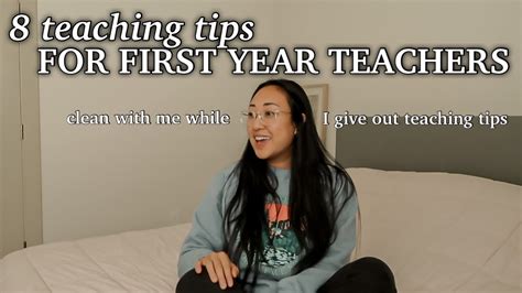 CLEAN WITH ME WHILE I GIVE 8 TIPS FOR FIRST YEAR TEACHERS YouTube