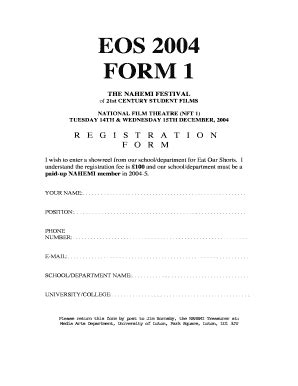 Fillable Online Nahemi Eos Form Nahemi Org Fax Email Print