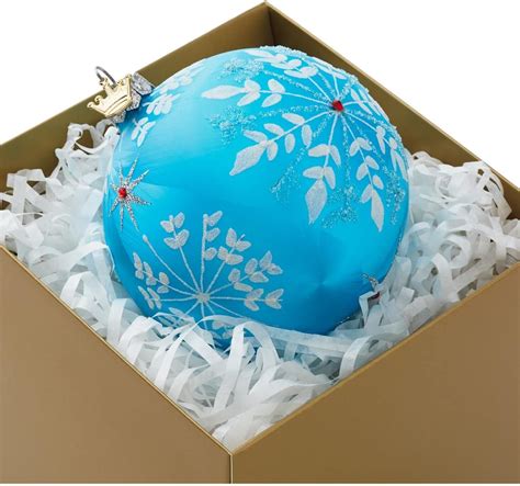 2017 Sowflake Ball Heritage Collection Blown Glass Hallmark Keepsake Ornament Hooked On