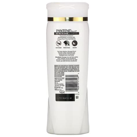 Pantene Pro V Daily Moisture Renewal Shampoo 12 6 Fl Oz 375 Ml