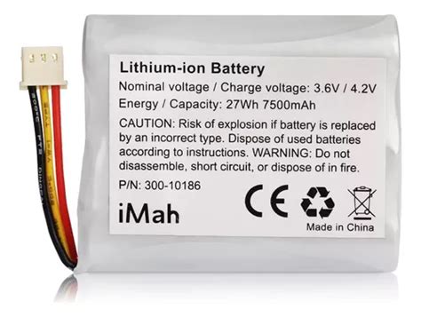 Replacement Lithium Ion Battery V V For Adt Env O Gratis