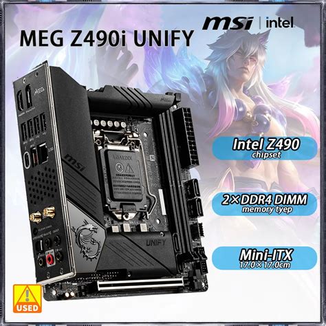 Used For Lga 1200 Motherboard Msi Meg Z490i Unify Intel Z490