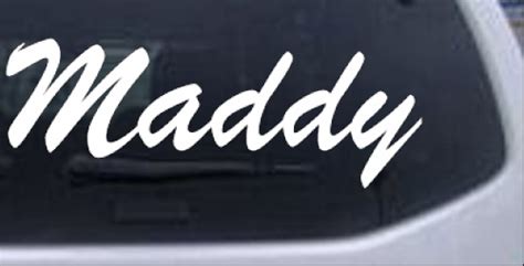 Maddy Car Or Truck Window Decal Sticker Rad Dezigns