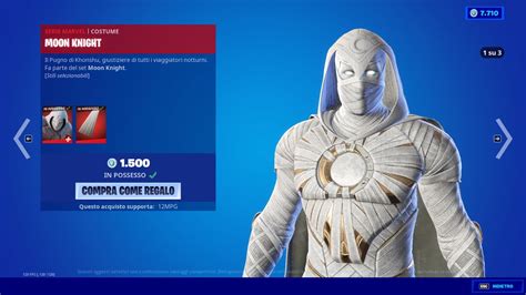 Fortnite Negozio Oggetti NUOVA SKIN MOON KNIGHT 21 Aprile 2022