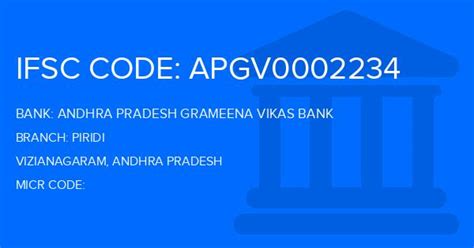 Andhra Pradesh Grameena Vikas Bank (APGVB) Piridi Branch, Vizianagaram ...