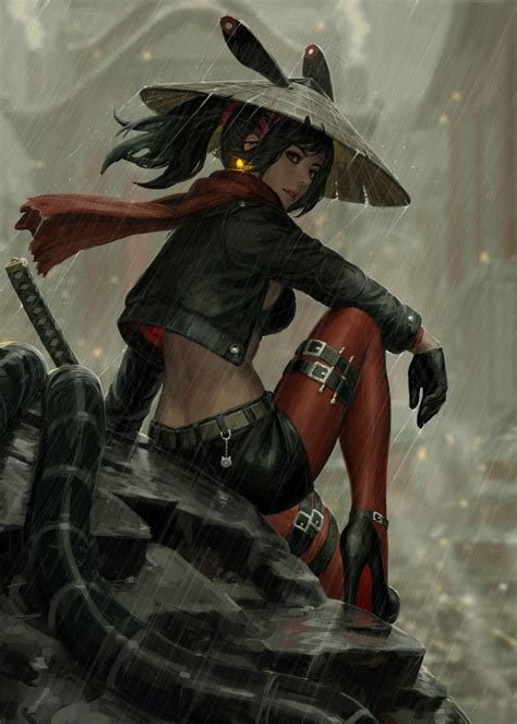 Pin By Phuong Vu On Animeanime Art Female Samurai Samurai Art