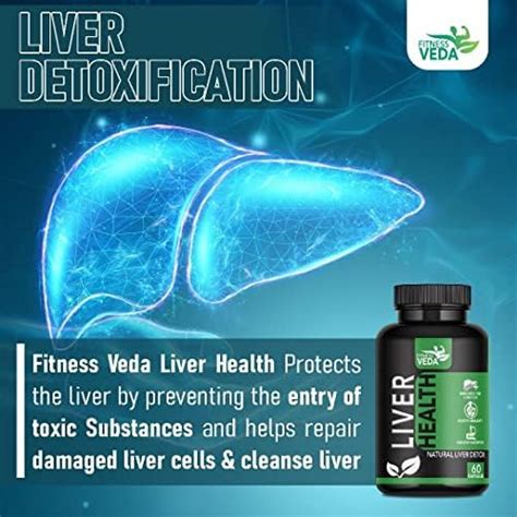 Fitnessveda Liver Health Supplement Capsules Ayurvedic Fatty Liver Detox And Milk Thistle