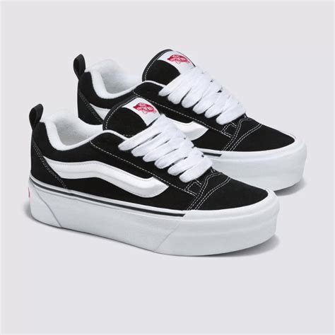 Vans Knu Skool Stack Black White Droper