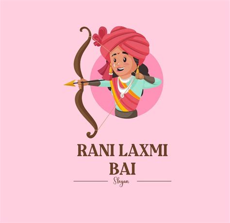 Premium Vector Rani Laxmi Bai Vector Mascot Logo Template