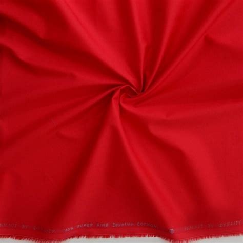 Wholesale Luxor Stretch Egyptian Cotton Fabric Red 100 Yard Rolls