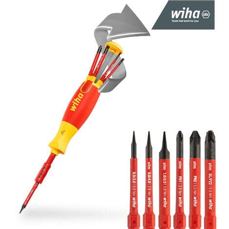 Wiha Screwdriver With Bit Magazine Liftup Electric Phillips Plusminus