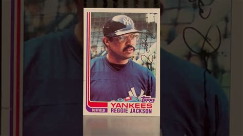 Mr October Reggie Jackson New York Yankees Topps Baseball Card How