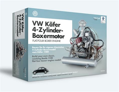 VW Beetle Flat Four Boxer Engine Kit With Visible Working Internals