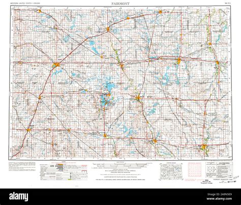 Map of fairmont minnesota Cut Out Stock Images & Pictures - Alamy