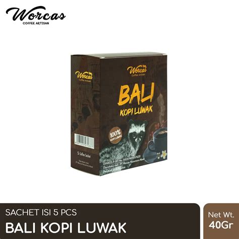 Jual Worcas Bali Kopi Luwak Sachet Pcs Shopee Indonesia