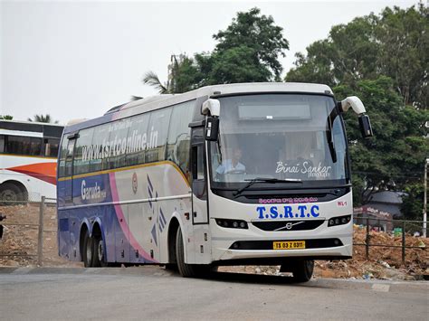 Tsrtc Volvo B R Coach Ts Z From Warangal Depot A Flickr