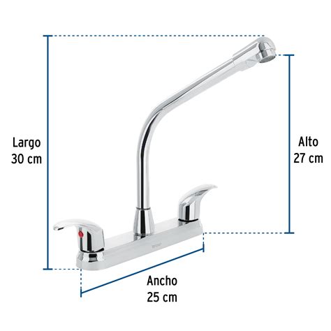 Ficha Tecnica Mezcladora Inox 8 P Fregadero Cuello Cobra Palanca Foset