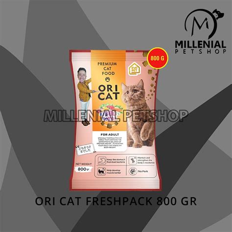 Jual Makanan Kucing Ori Cat Food Adult Kitten Dewasa Freshpack 800 Gram