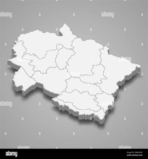 Mapa de contorno de uttarakhand fotografías e imágenes de alta