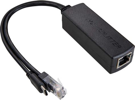 UCTRONICS PoE Splitter USB-C 5V - Active PoE to Micro USB Adapter, IEEE ...