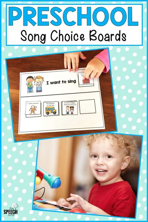 Preschool Songs Choice Making Communication Boards Music Therapy