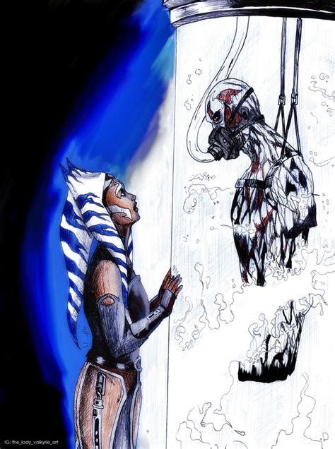 Heartbreaking Pieces Of Darth Vader Ahsoka Tano Fan Art In