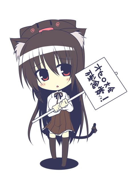 Safebooru Absurdres Animal Ears Black Hair Cat Ears Cat Tail Chibi