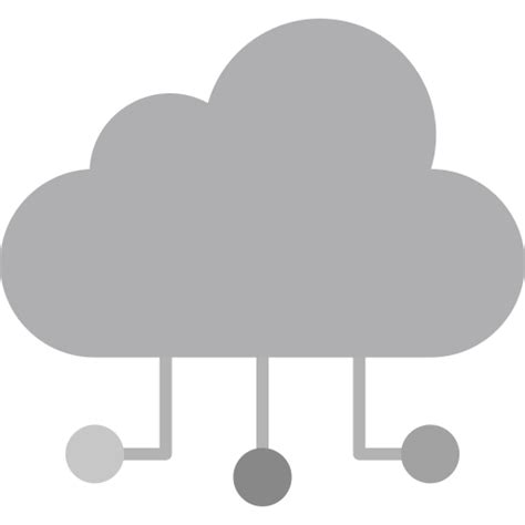 Cloud Computing Generic Grey Icon