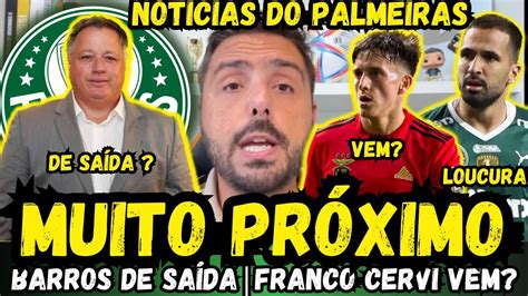 Agora Anderson Barros Pode Sair Franco Cervi No Palmeiras