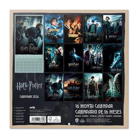 HARRY POTTER Calendrier Mural 2024 Magic Heroes