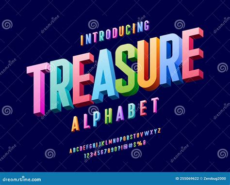 Colourful Font Stock Vector Illustration Of Typeface