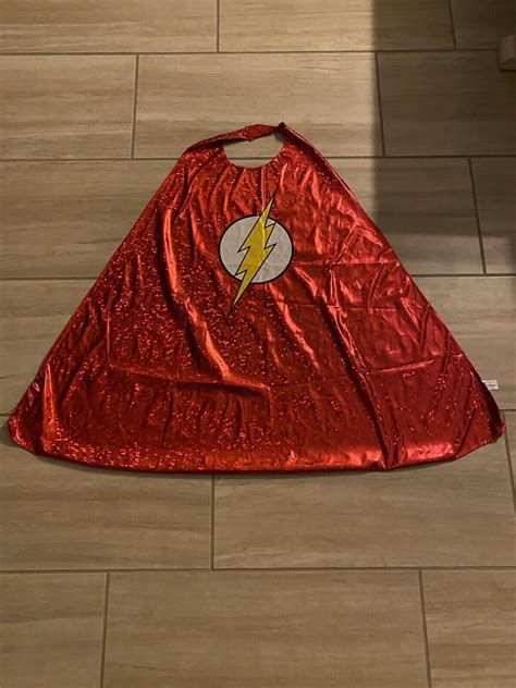 Six Flags Red Dress Up Cape The Flash Flashy Costume  Gem