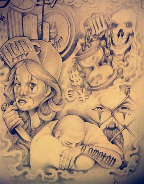 Prison Clown Drawings