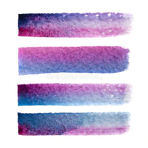 Abstract Hand Drawn Watercolor Colorful Splashing In The Paper Stock