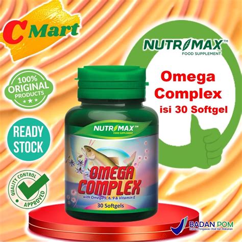 Jual Nutrimax Omega Complex With Omega 3 6 9 Vitamin E 30s CMart